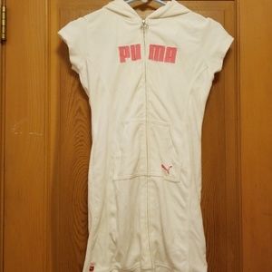 Puma Swim White Coverup, Size L